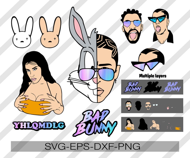 Free Free Bad Bunny Yhlqmdlg Svg 220 SVG PNG EPS DXF File