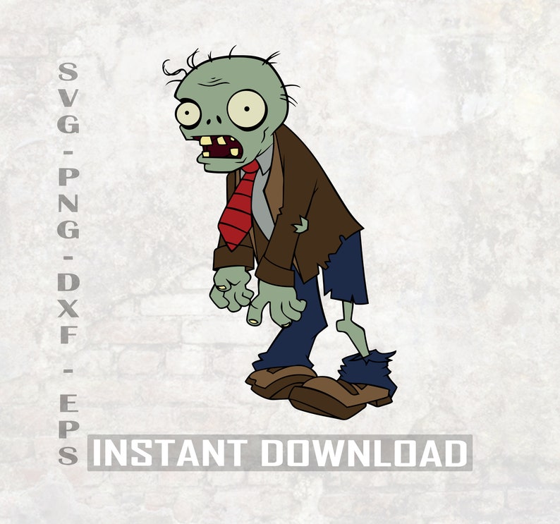 Download Scan Cut Files Svgpngdxf Silhouette Files Zombie Svg Plants Vs Zombies Svg Drawing Illustration Digital Investmentcable Com