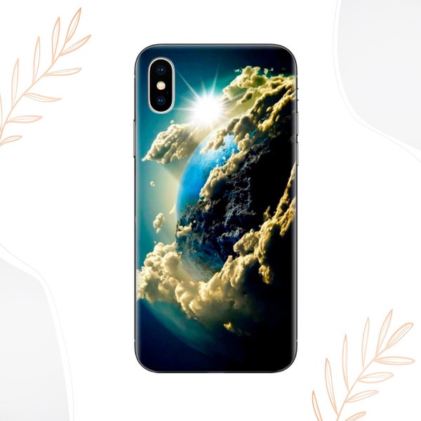 Planet Earth Case  iPhone 13 -14 Pro iPhone 12- 11 iPhone X iPhone 7 8 Samsung Galaxy J7 S6 S7 Edge S8 S9 Plus S20 S21 Ultra Cloud Nature