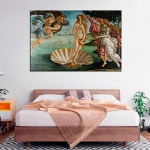Birth of Venus | painting by the Italian artist Sandro Botticelli | Renaissance Painting Print Classical Art Decor Famous Artwork
