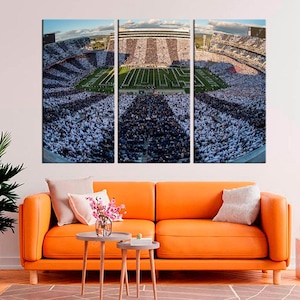 Penn State Beaver Stadium Football Art, Stadium on the campus of Pennsylvania State University, Sport Print on Canvas, Gift for football fan