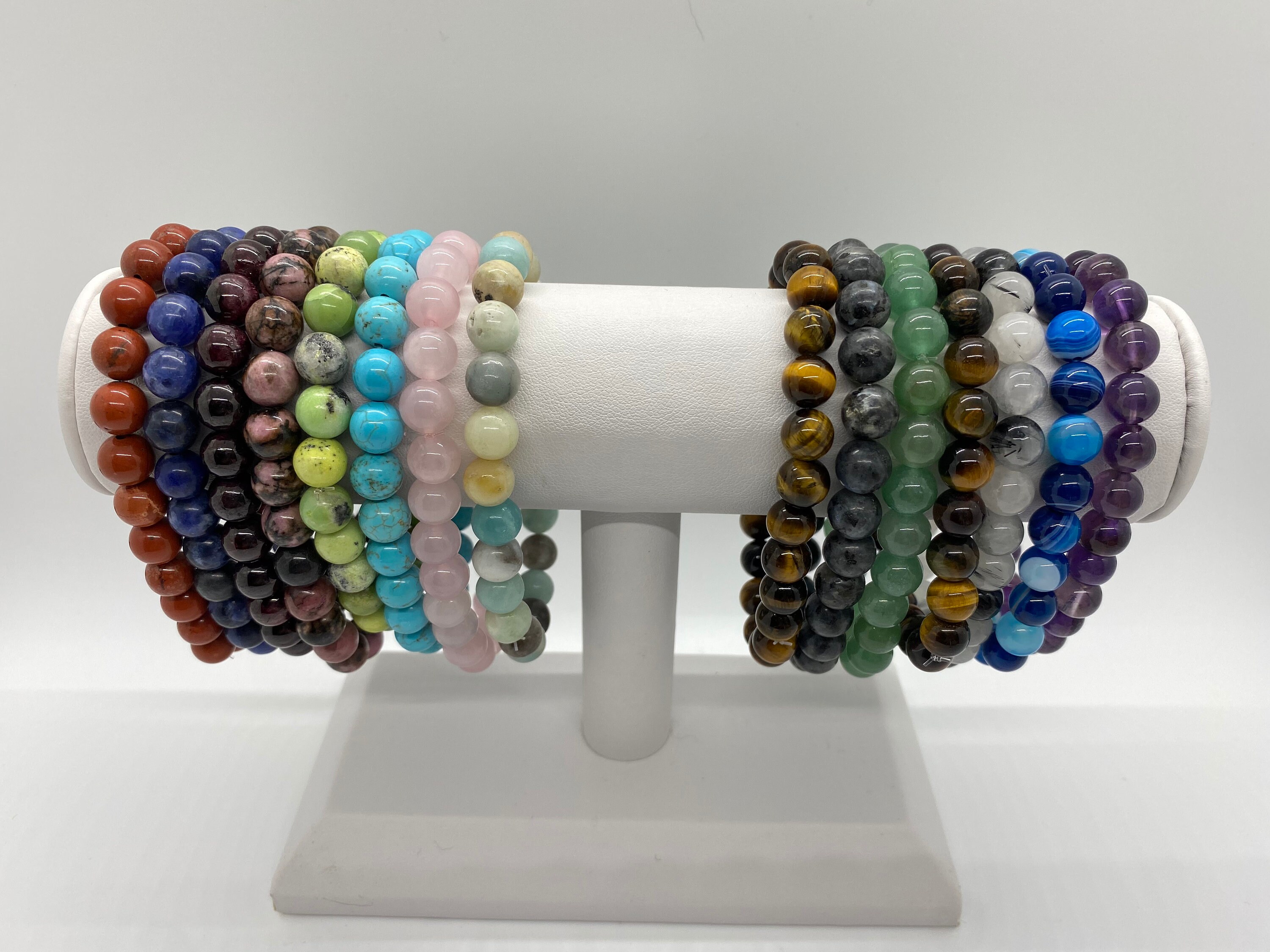 Crystal Healing Bracelets | Natural Crystals | 8MM | Gemstone Bracele…