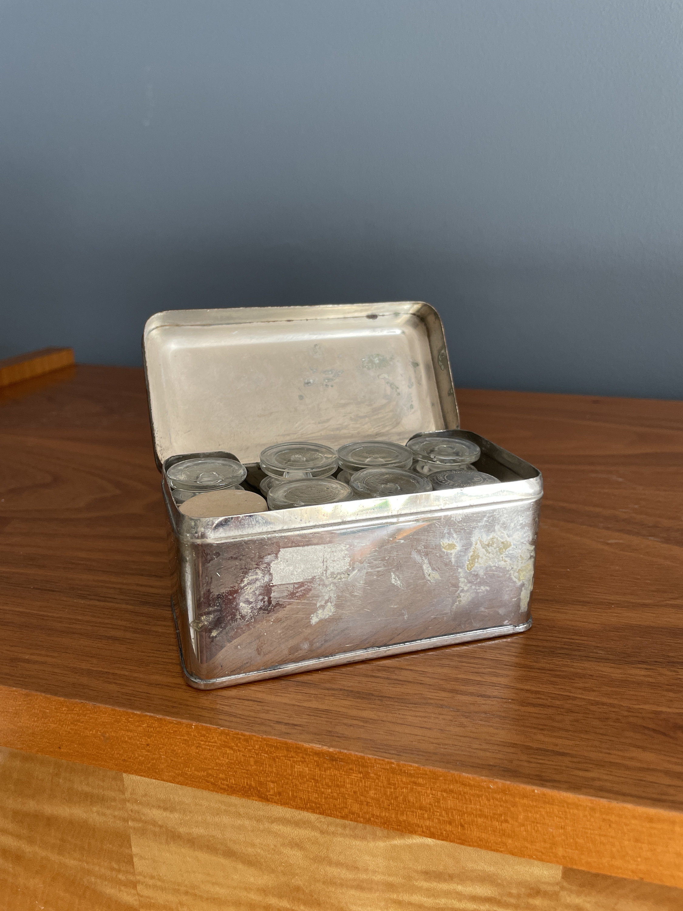 RARE Antique Dentist Box With German Glass Jars Etsy