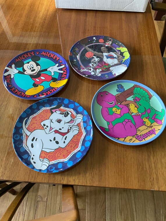 Assiette creuse vintage pour enfant en mélamine les 101 Dalmatiens Disney  Plastorex - Début de Série