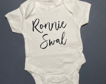 Personalised baby vest