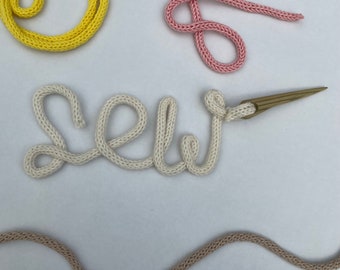 Knitted wire word | sew