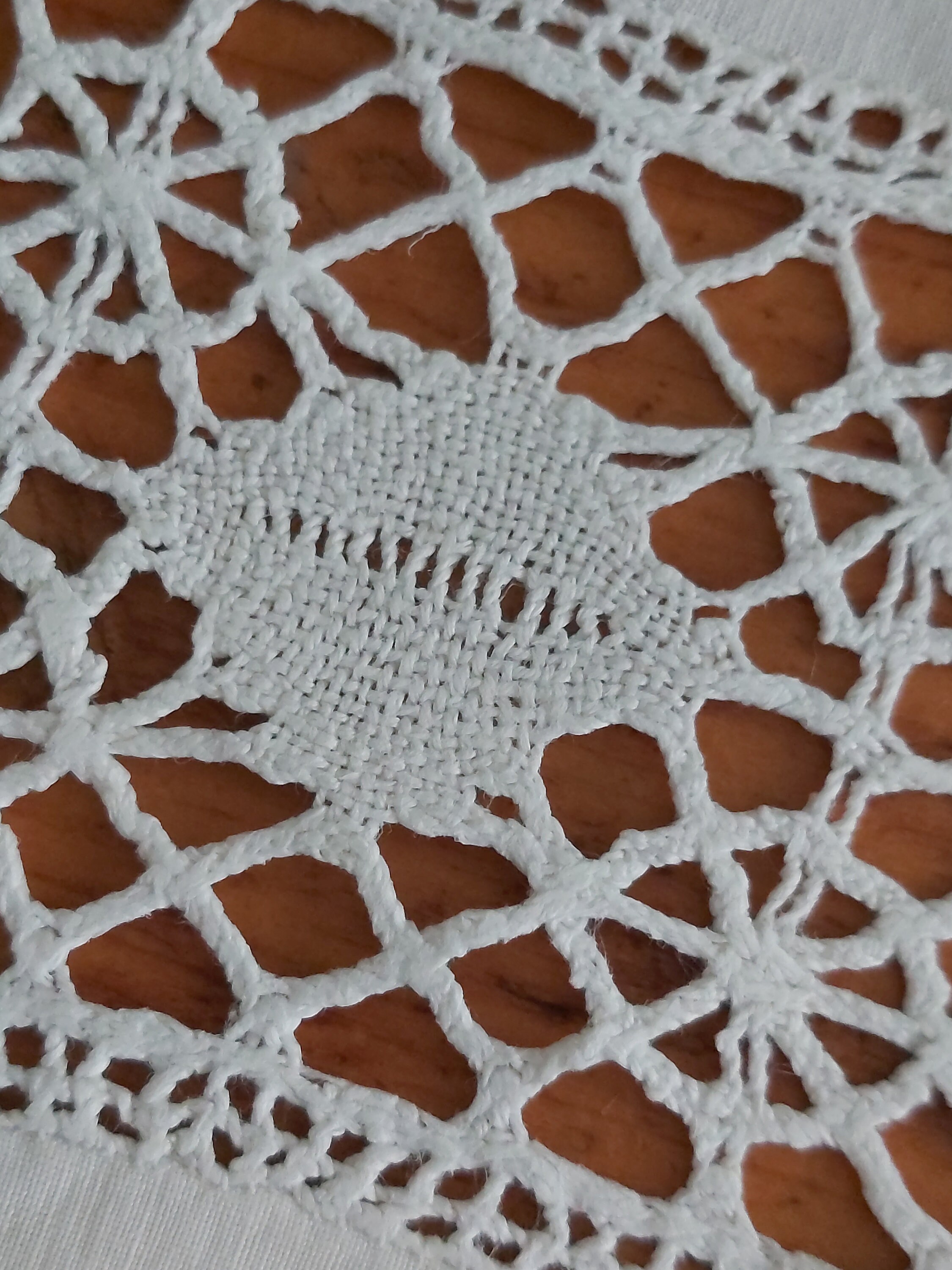 7 Metres of Handmade Lace on an Embroidered Monogram Panel of Pure ...