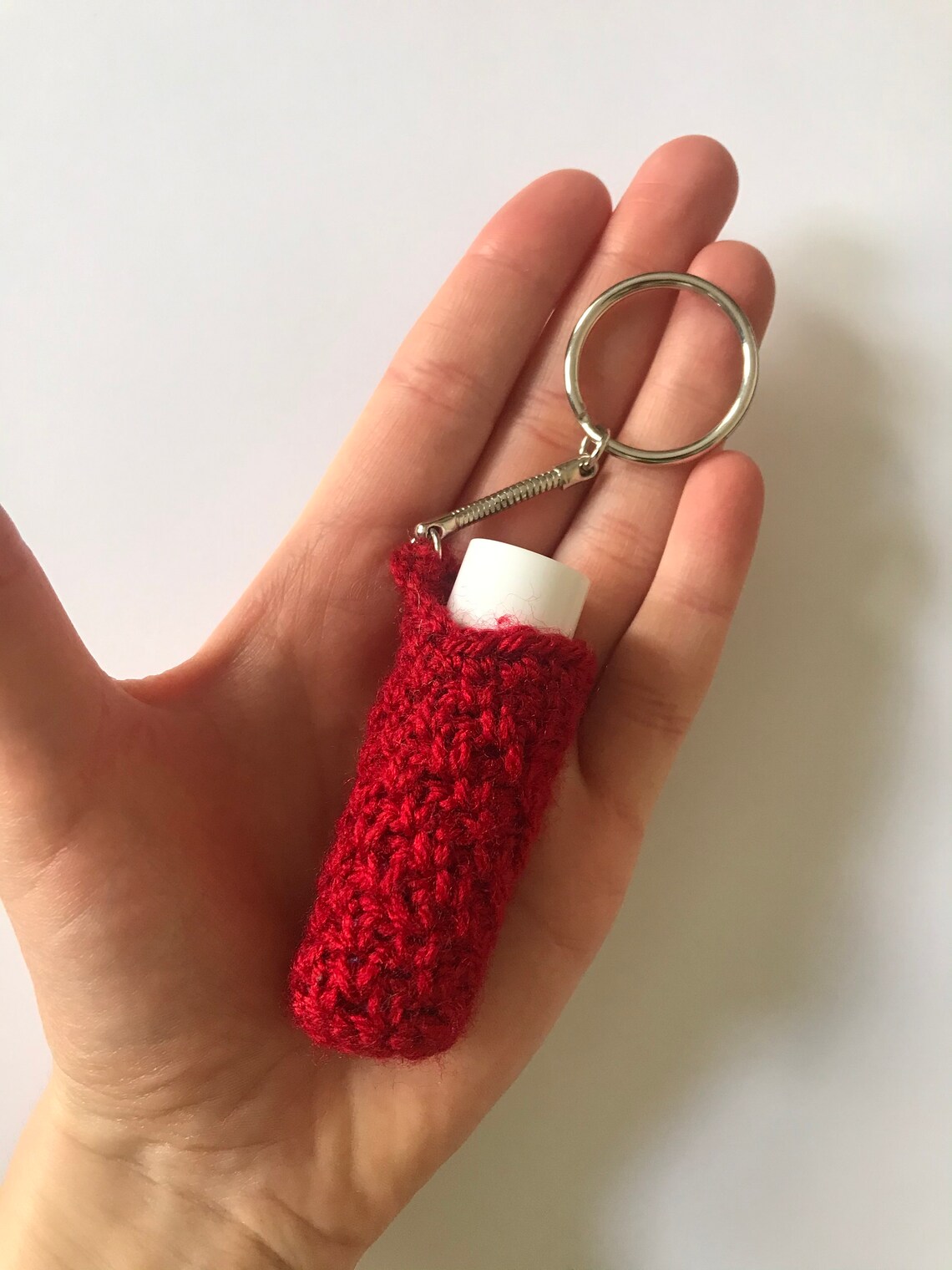 Crochet Lip Balm / Lipstick Holder Keyring Etsy