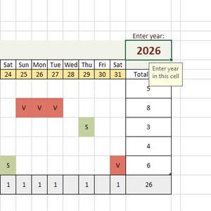 Employee Absence Schedule | Point Tracker | Editable Excel Template | HR Vacation & Sick Leave Planner | Monthly and Annual Tracker image 9