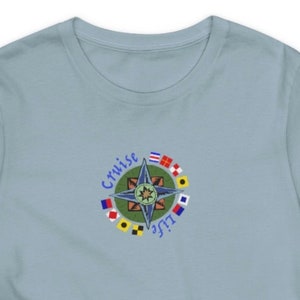 Cruise Life's Nautical Flags Logo Unisex Cotton T-shirt image 4