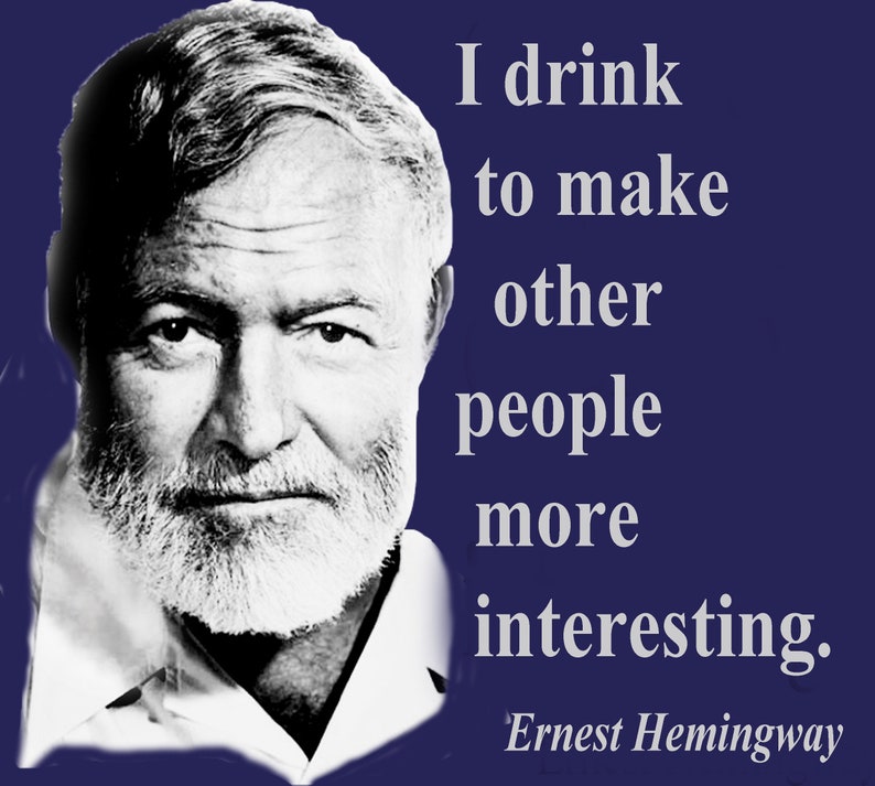 Hemingway Drinking Short Sleeve Tee image 3