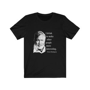 Hemingway Drinking Short Sleeve Tee image 5