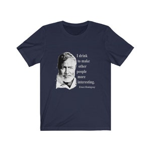 Hemingway Drinking Short Sleeve Tee image 4