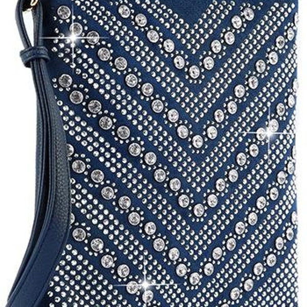 Rhinestone Crossbody Bag Etsy