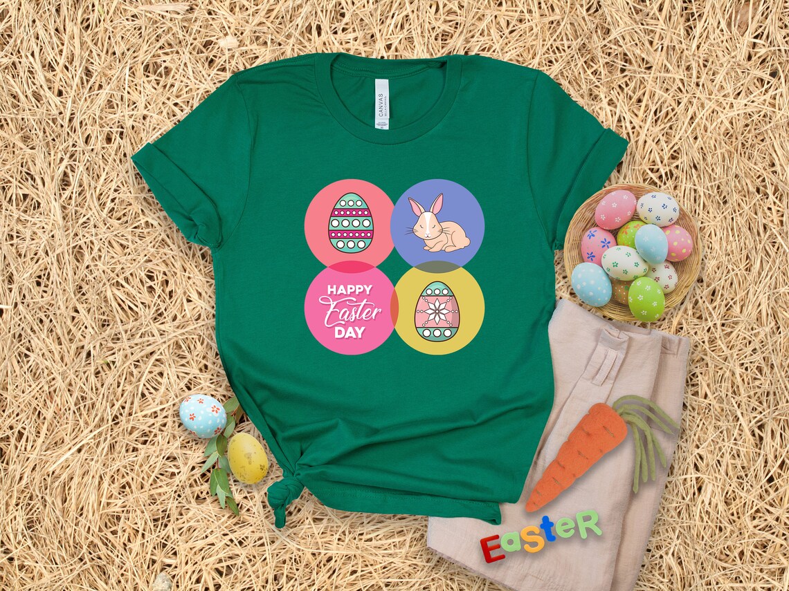 Happy Easter Shirt Easter Bunny Shirt Happy Easter T-Shirt | Etsy