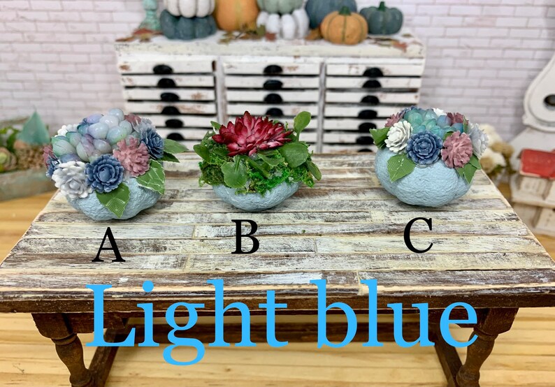 Miniature Dollhouse Fall Floral Pumpkins Decorations Etsy