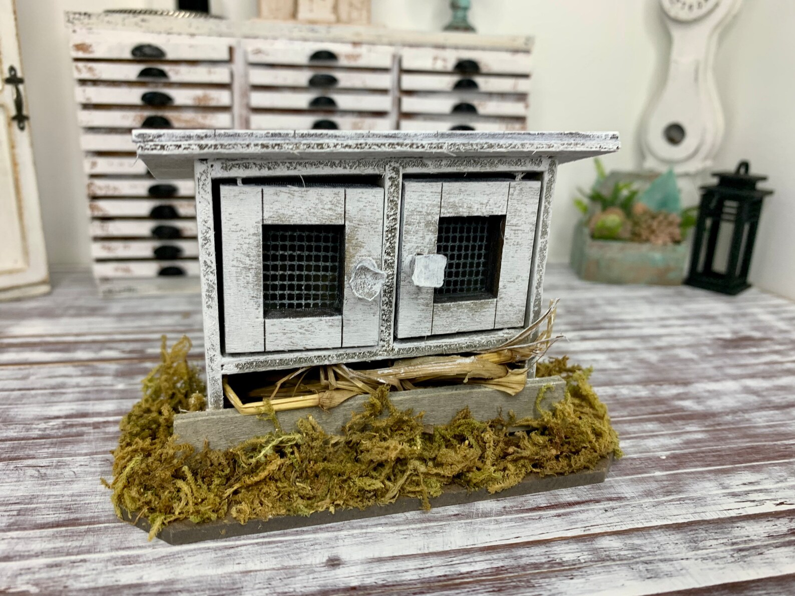 Miniature Dollhouse Chicken Coop or Chicken House Dollhouse Etsy