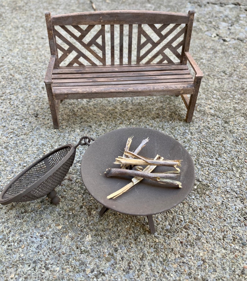 Miniature Doll House Fire Pit Scale 1:12 Miniature Patio - Etsy