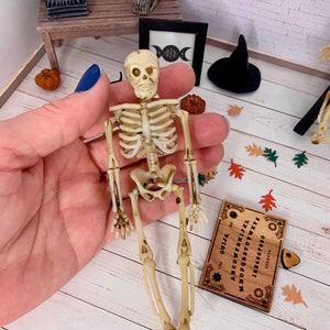 Miniature skeleton for haunted dollhouse, Halloween mini, miniature lab or school, fall miniature