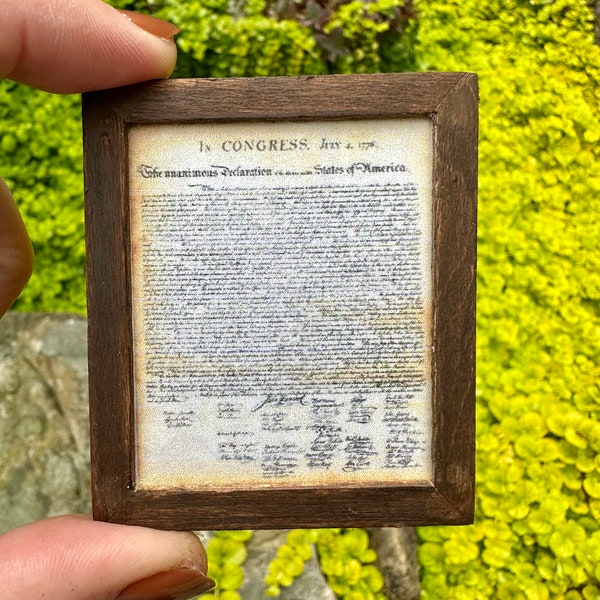 Framed Declaration of Independence - Etsy