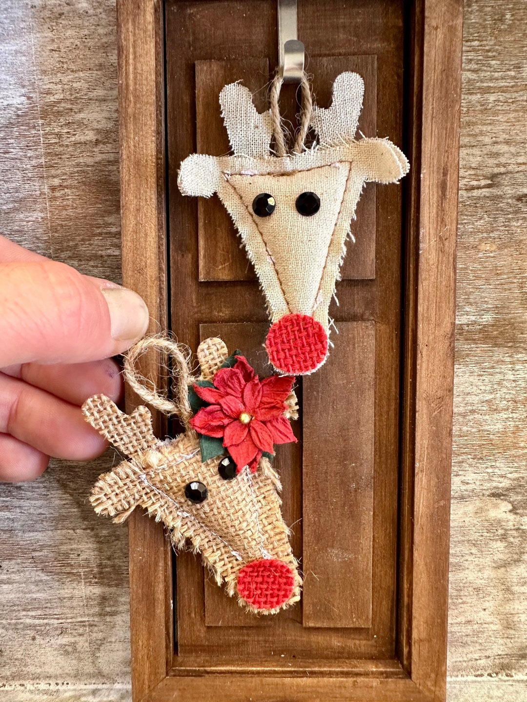 Miniature Dollhouse Christmas/rudolph Holiday Door Wreath or Decoration ...
