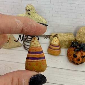 Décorations miniatures d'Halloween pour maison de poupée, mini-porche ou décor d'automne