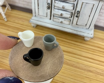Miniature doll house coffee cups, miniature kitchen accessory