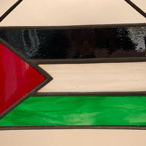 Palestinian Flag in Stained Glass