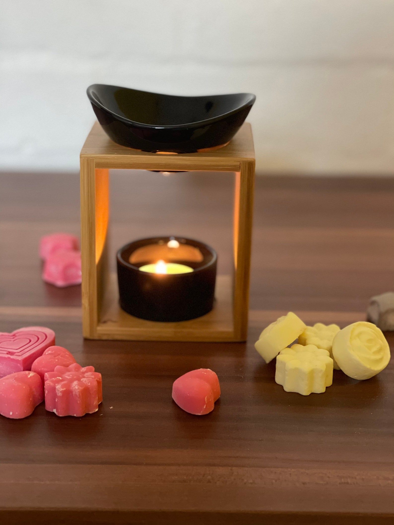 Stylish Wooden Wax Melt Burner Oil Burner Wax Melts Etsy
