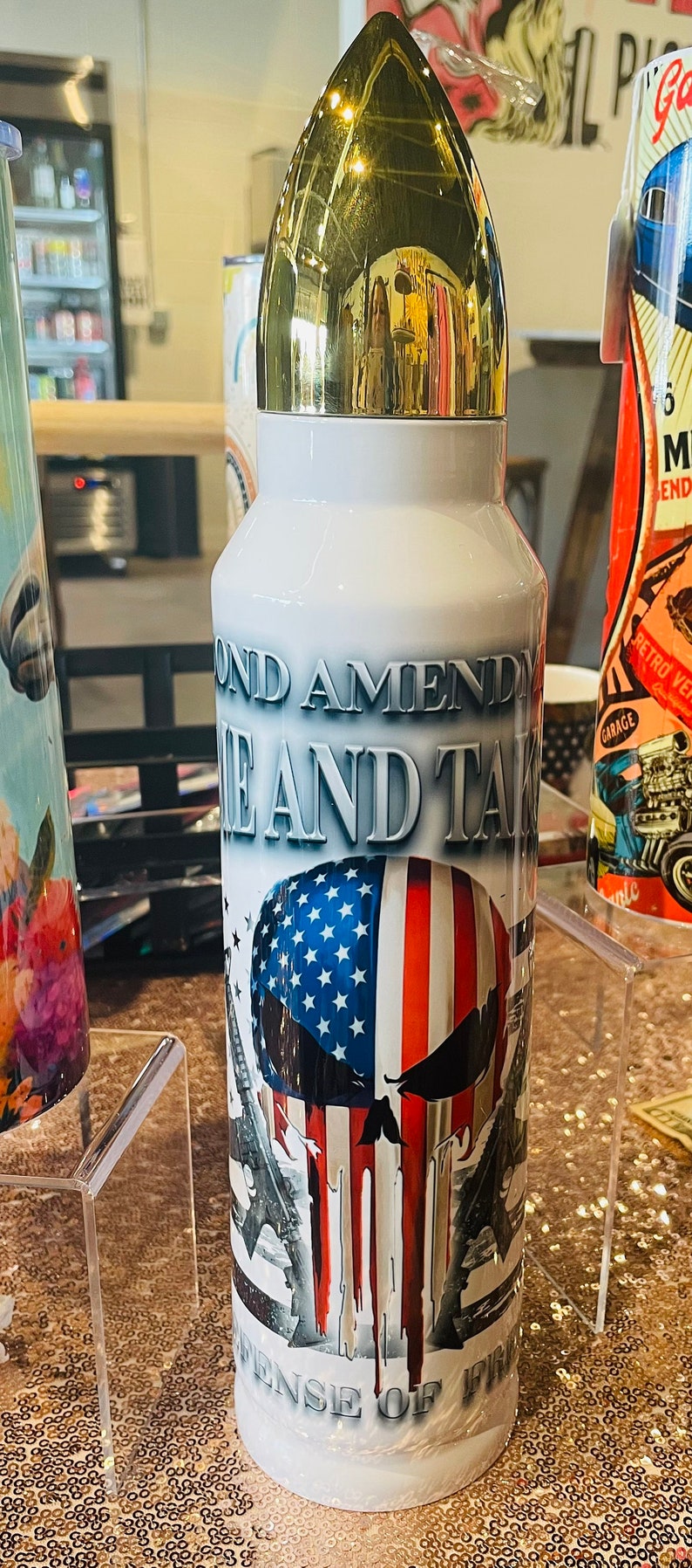 32oz Bullet Second Amendment Tumbler/thermos FREE SHIPPING Etsy