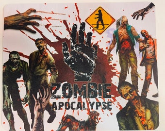Zombie Apocalypse mousepad 9x8