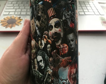 Iconic Horror Show Tumbler/Halloween Tumbler