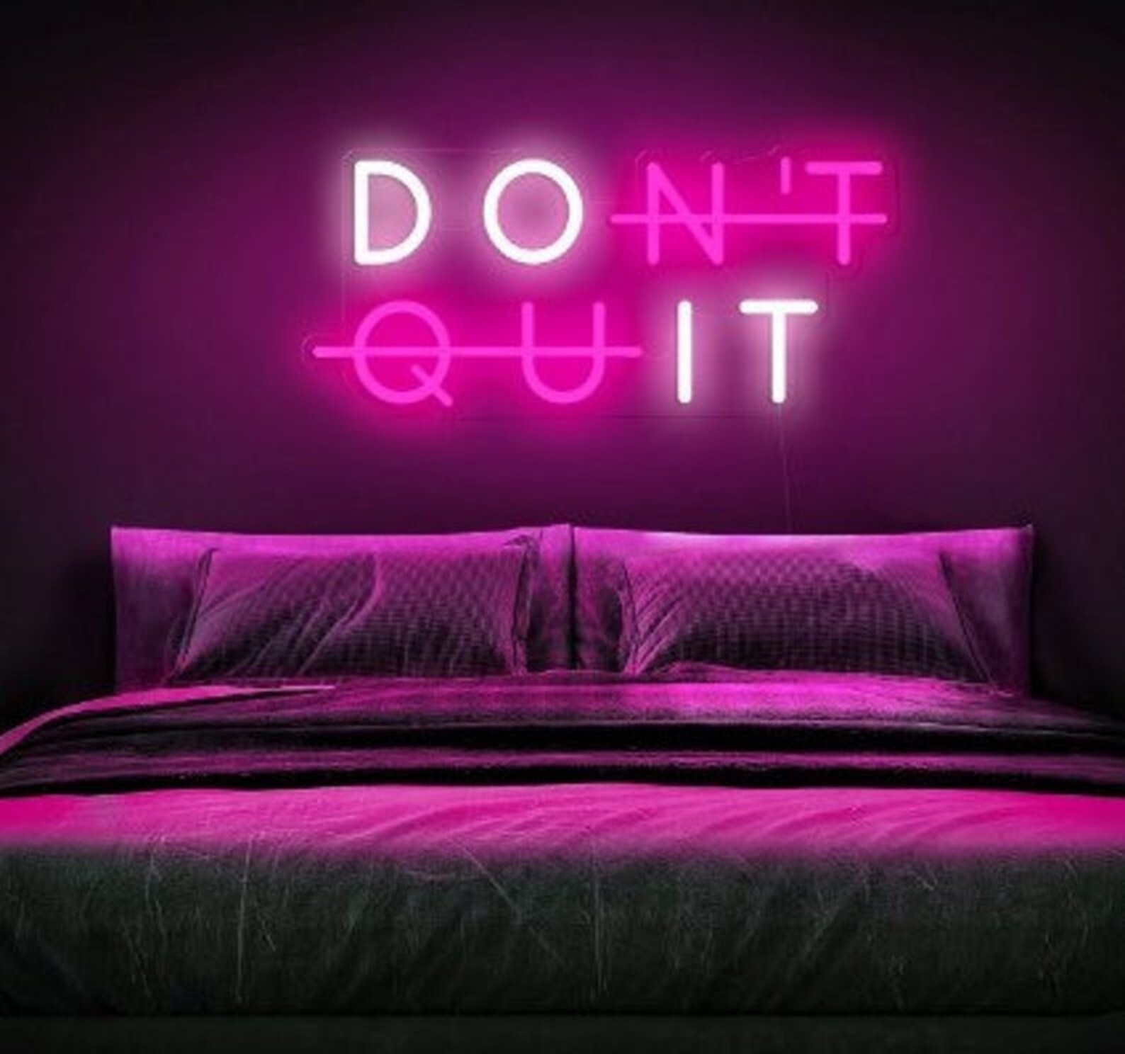 Do it neon sign Dont quit neon light sign Led neon sign Etsy