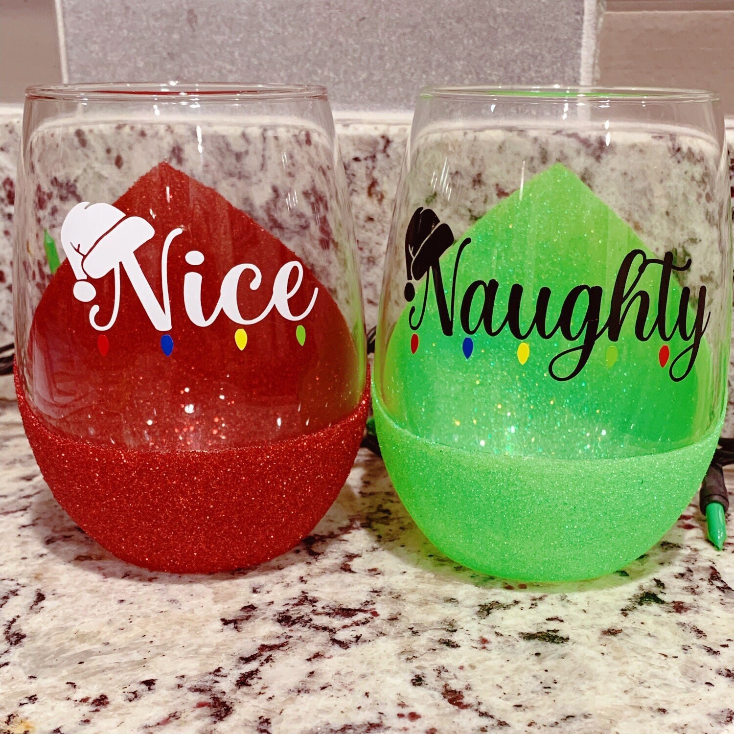 Nice And Naughty Stemless Wine Glass – Confetë Gifts + Party Boxes