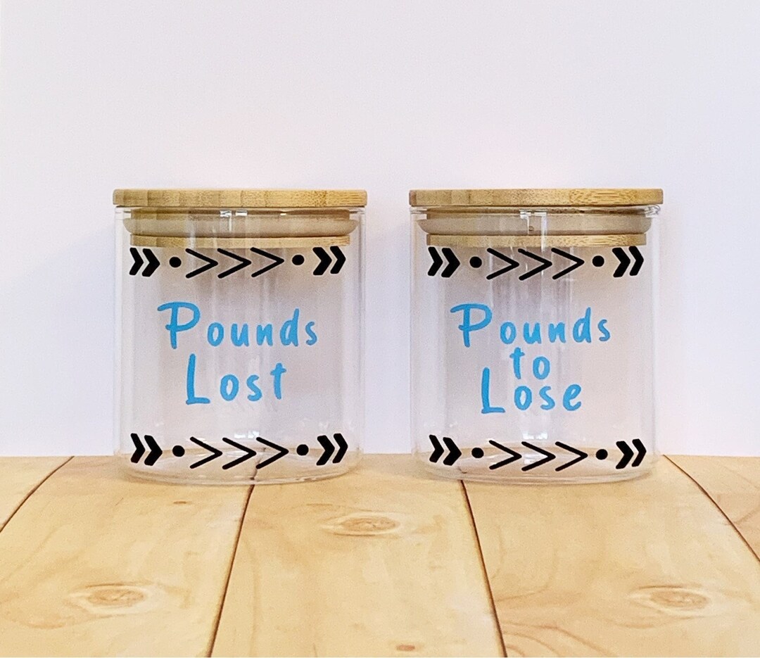 Weight Loss Jars Weight Loss Tracker Pounds to Lose Etsy