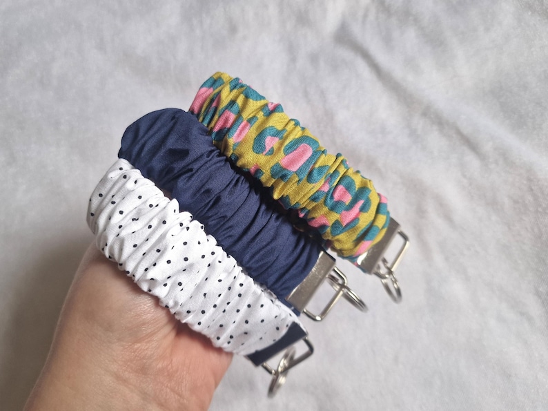 Handmade Scrunchie Wristlet Keychain: Arm Accessory image 1