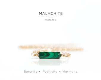 Malachite Necklace, Dainty Small Stone Choker, Raw Crystal Necklace For Women, Minimalist Gemstone Jewellery, Best Friend 21st Birthday Gift