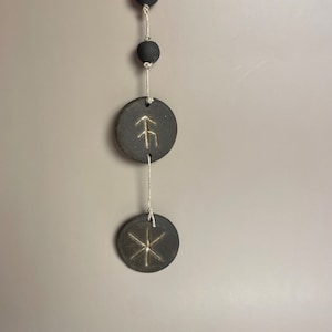 HOFFNUNG und STÄRKE handgefertigter Keramik-Talisman
