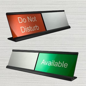 Slider Desktop Sign, Do Not Disturb/Available