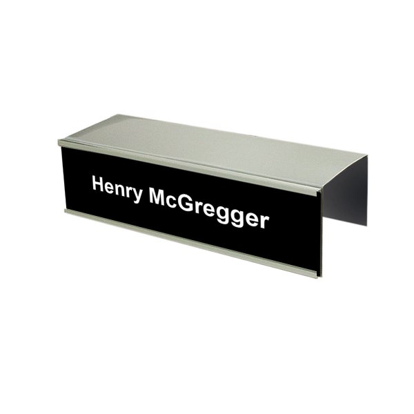 Cubicle Nameplate Holder with Custom Plastic Nameplate
