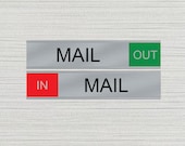 Mail In/Out Slider Sign