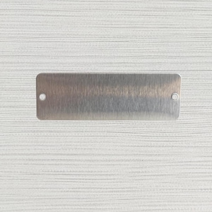 Blank Stainless Steel Tags, 316 Grade, 3" x 1", .022" thick, 25 pack
