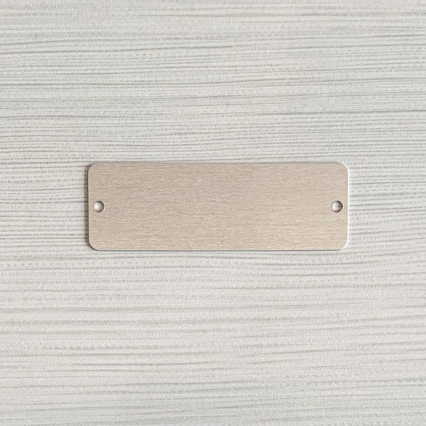 Aluminum Tags, 3" x 1" inches, .020 thick, 25 pack