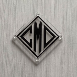 Custom & Blank Acrylic Coasters with Clear Bumpers Included