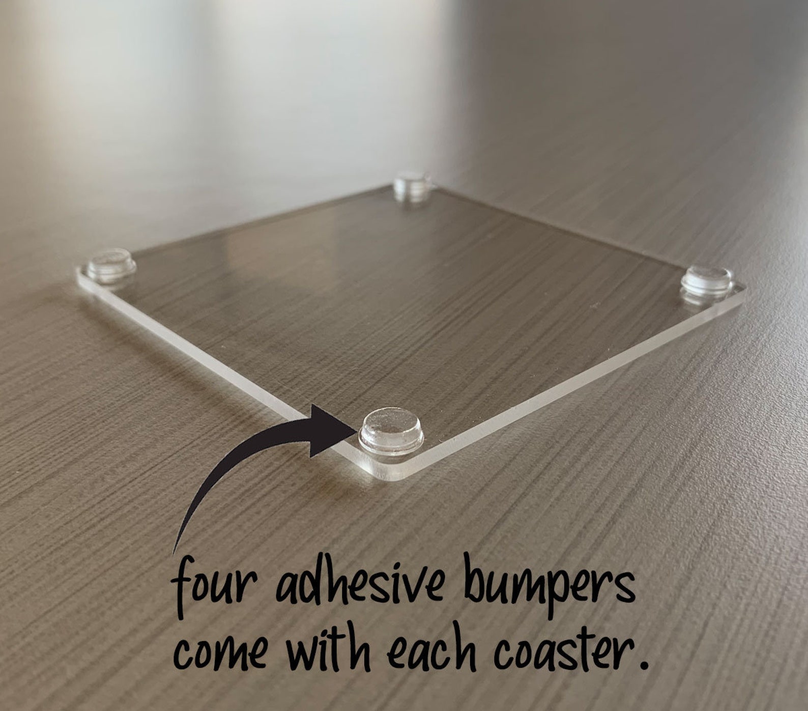 Custom & Blank Acrylic Coasters With Clear Bumpers Included Etsy