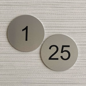 Numbered Tags, Aluma-Tough, 1-1/2 inch