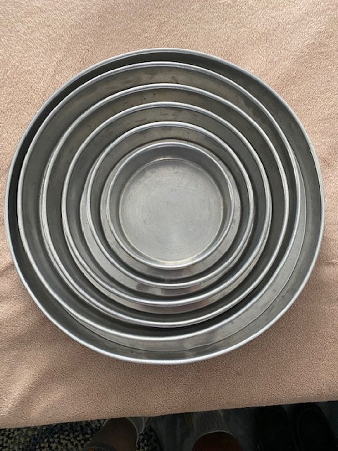 6piece Magic Line Cake Pan Set 1614121086 Inches X 2 Etsy