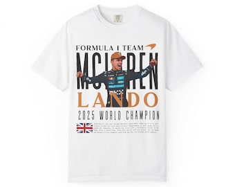 MCLAREN Lando Norris 2025 World Champion Racing Champion T-Shirt | FORMULA ONE Graphic Tee