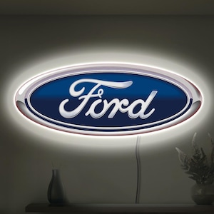 Ford led sign, Ford logo, Ford neon sign, Ford lover gift, Ford garage sign, Garage neon sign, Car logo sign, Ford wall art, Ford wall decor