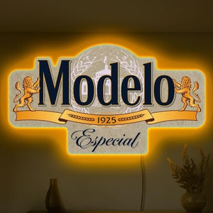 Modelo Especial led sign, Modelo neon sign, Modelo beer sign, Modelo logo, Beer neon, Modelo lover gift, Bar neon decor, Modelo art decor